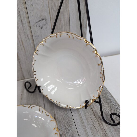 Vintage BOHEMIAN Fine China Set of 4 Dessert Bowls Czechoslovakia BOH53 - Picture 5 of 7